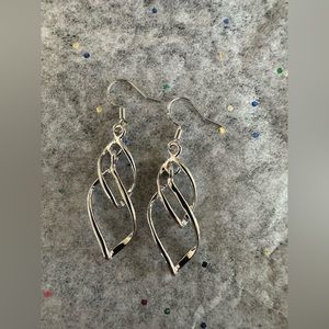 Drop Dangle Earrings. Hippie Boho Fashion. Silver Vintage Statement.